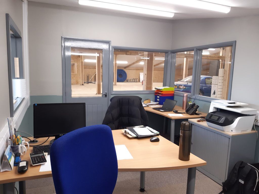 12-UnderConstruction-offices Crowland Caravans - Under construction - offices.